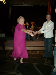 grandma in full swing with Calum